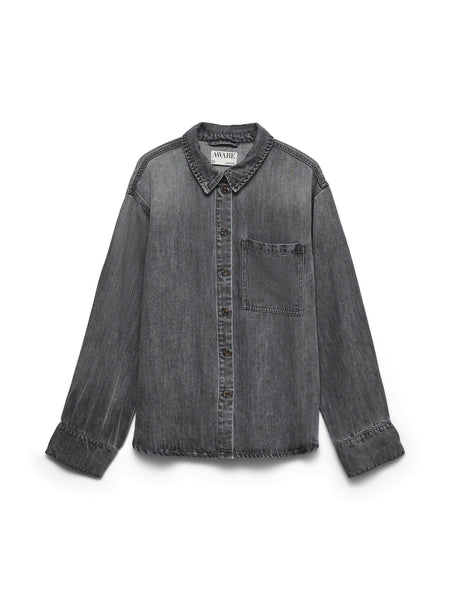 Aware Oversized Denim Shirt In Grey - Part of a Co-ord Set