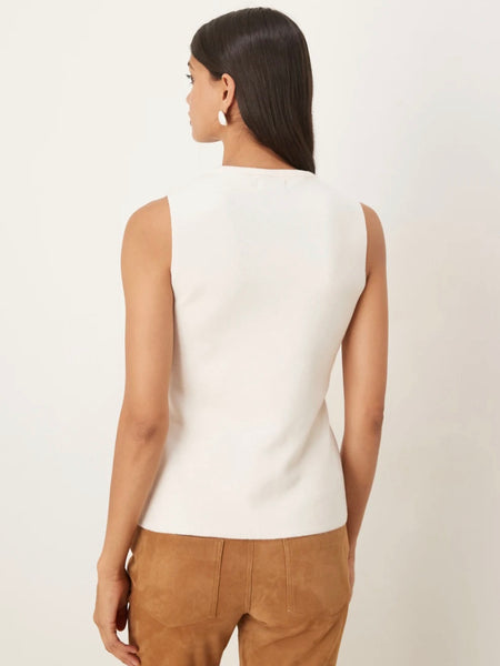 JDY Sleeveless Knit Waistcoat in Cream