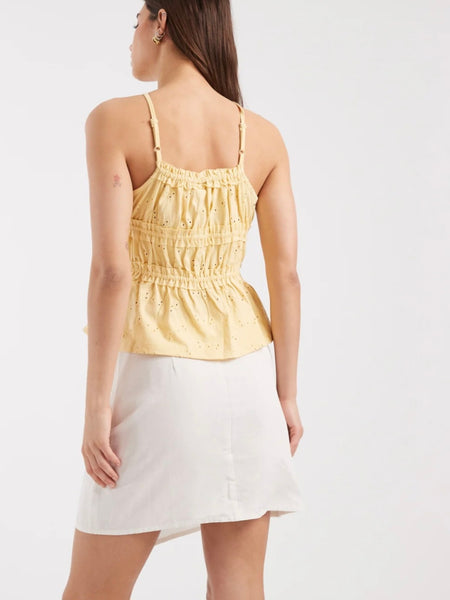 Only Tailored Wrap Mini Skirt In White