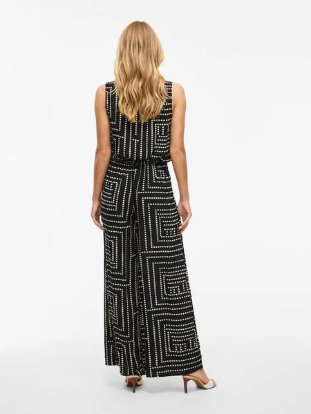 Vila Geometric Sleeveless Top & Wide Leg Trouser Co-ord Set - Items Sold Separately