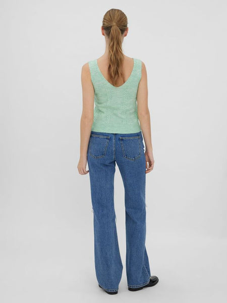 VM Knitted Vest In Green