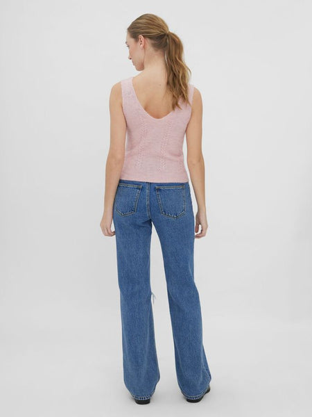 VM Knitted Vest In Pink