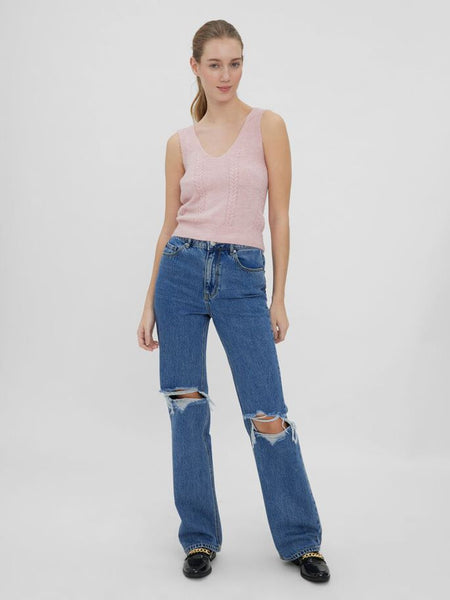 VM Knitted Vest In Pink