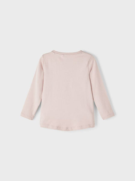 Girls Mini Light Pink Long Sleeve Top
