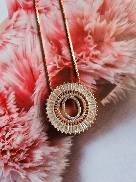 Rose Gold Initial Necklace