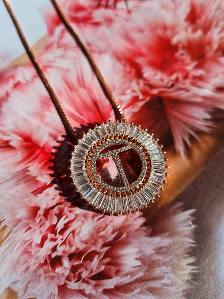 Rose Gold Initial Necklace