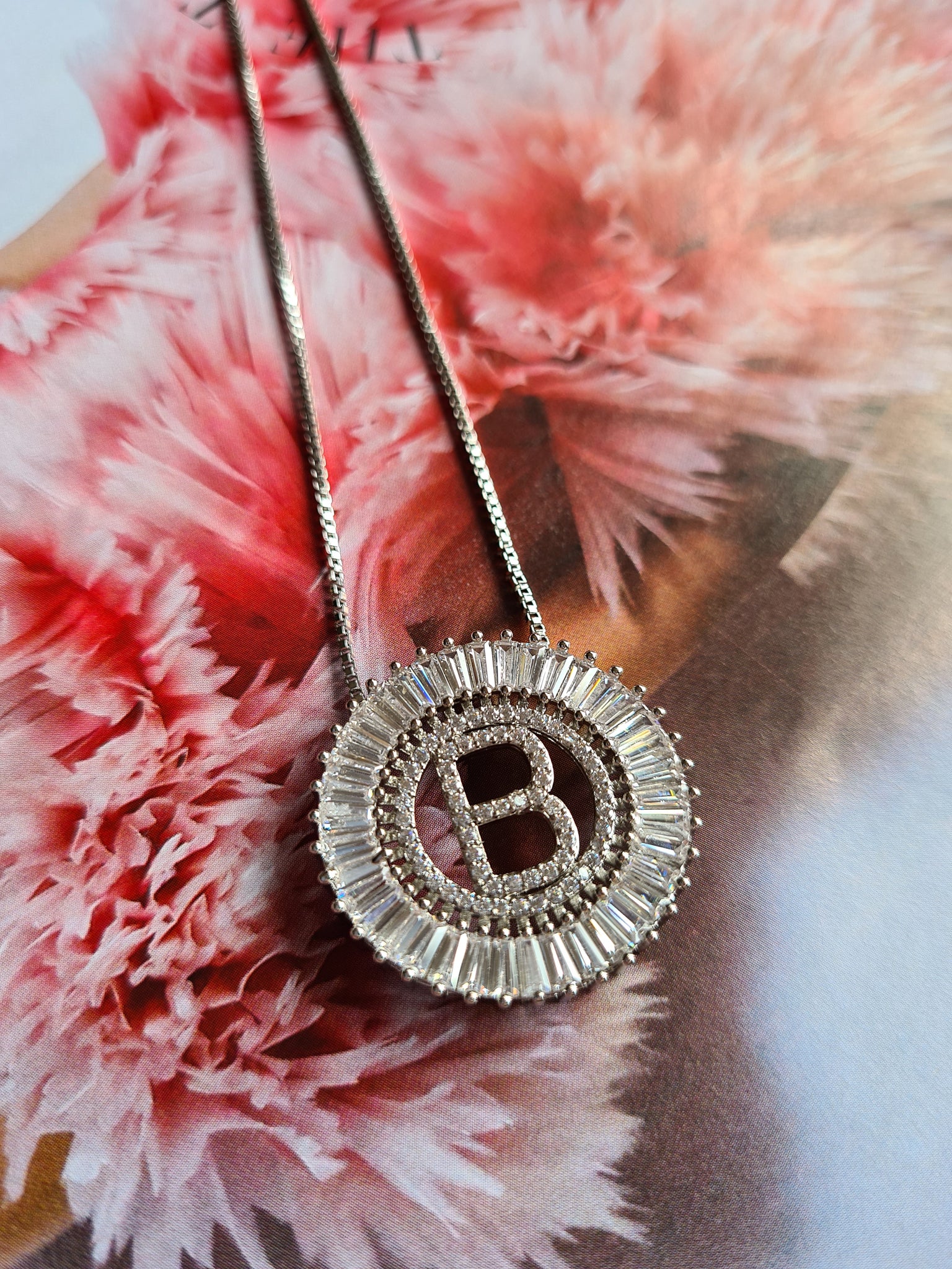 Silver Initial Pendant Necklace