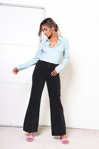 Glamorous Emery High Waist Kick Flare Jean