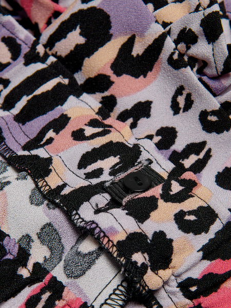 Girls Only Leopard Ruffle Shorts