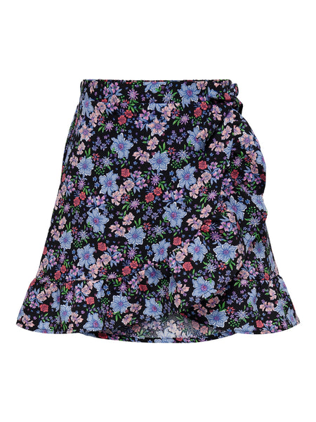 Girls Only Floral Wrap Skirt