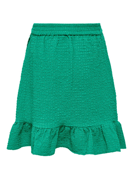 Girls Only Green Fake Wrap Skirt