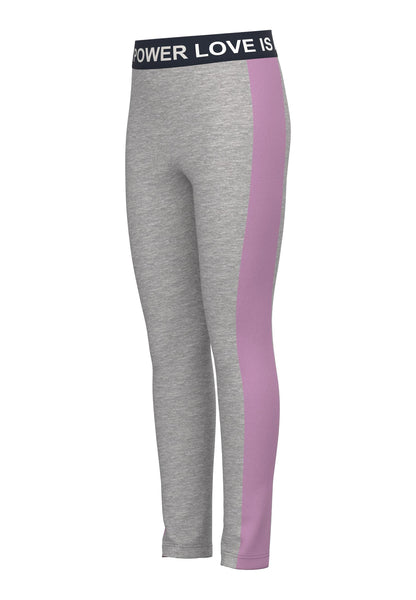 Girls Lilac Love Leggings