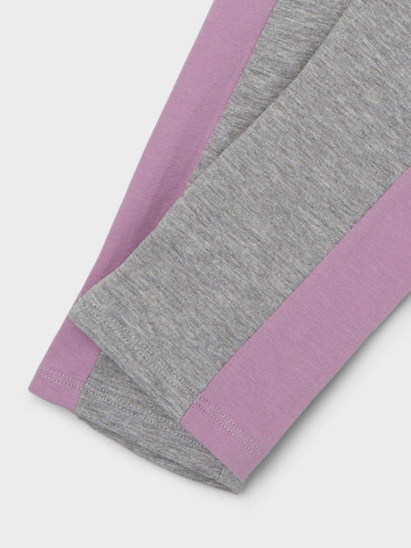 Girls Lilac Love Leggings