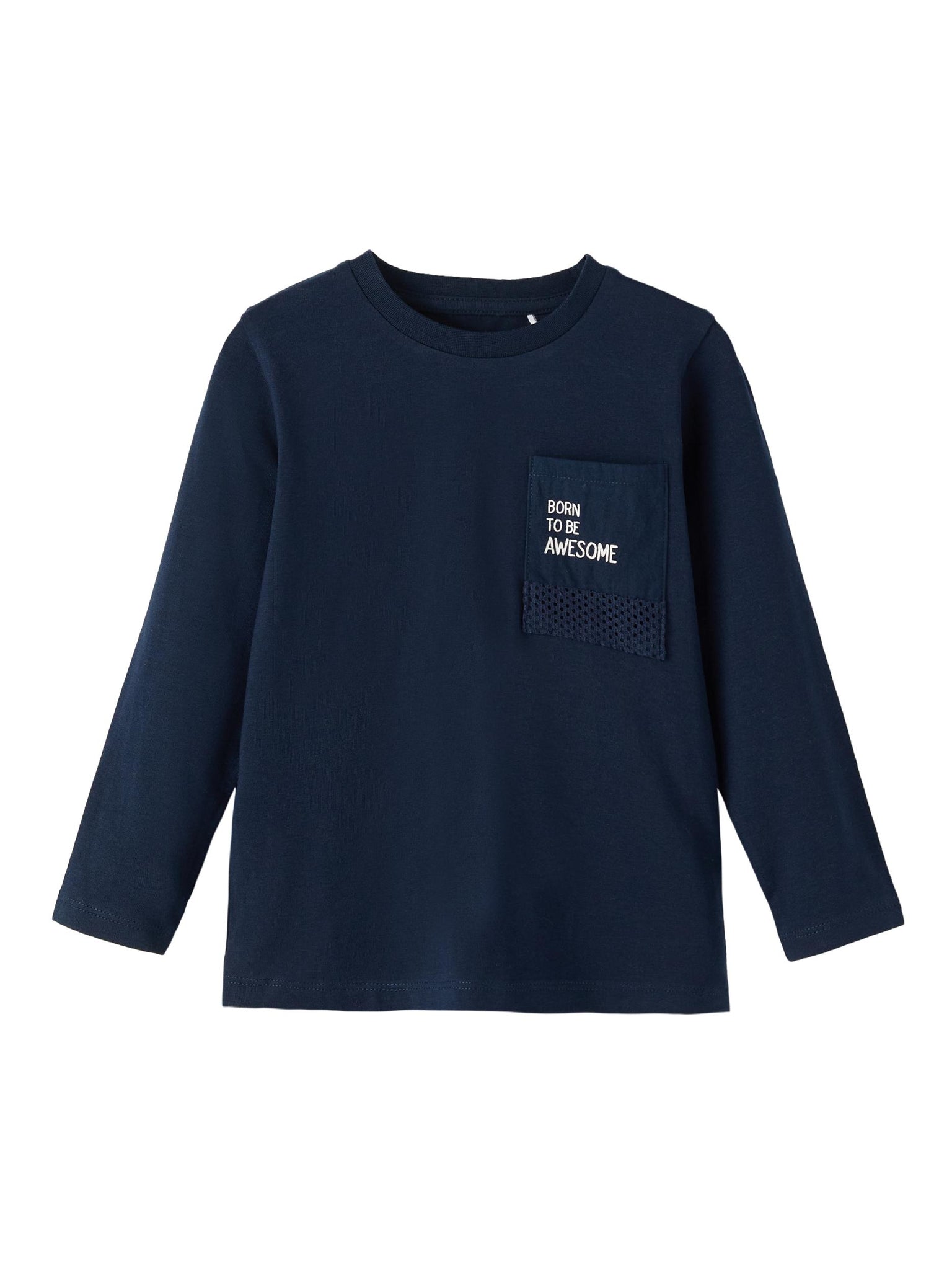 Boys Mini Navy Long Sleeve Tshirt