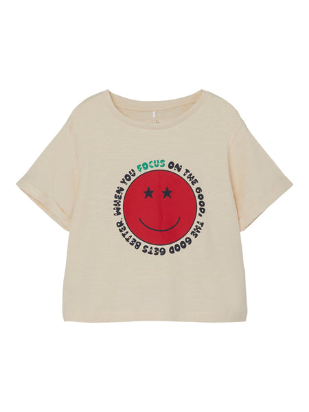 Girls Smile Cropped T-shirt