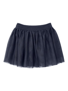Girls Mini Tulle Tutu Skirt In Navy