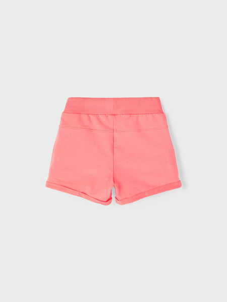 Girls Peach Sweat Shorts