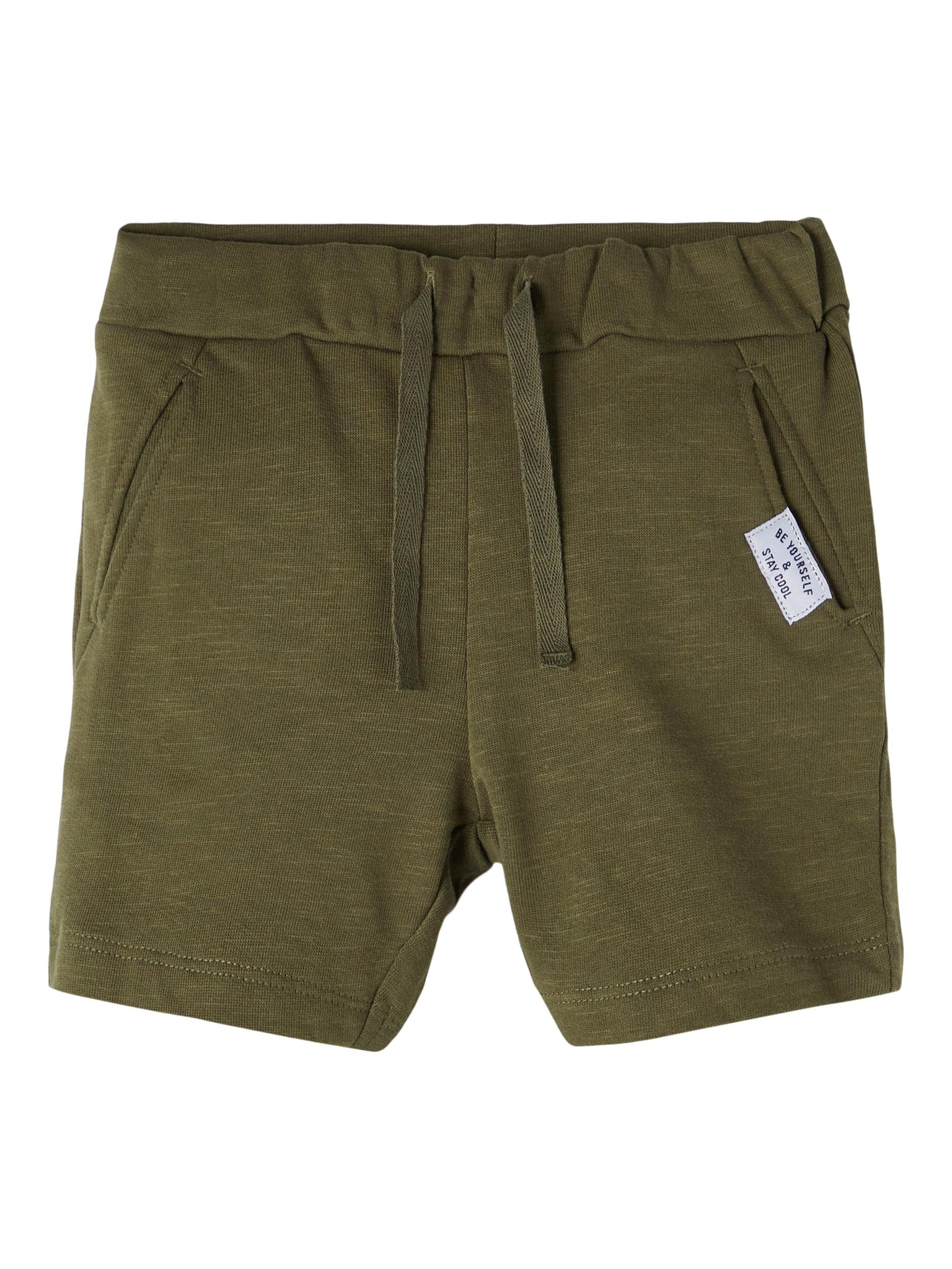 Boys Mini Sweat Shorts In Khaki