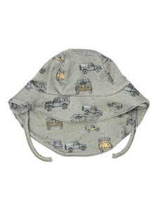 Baby Boy Rusty Car Green Sun Hat