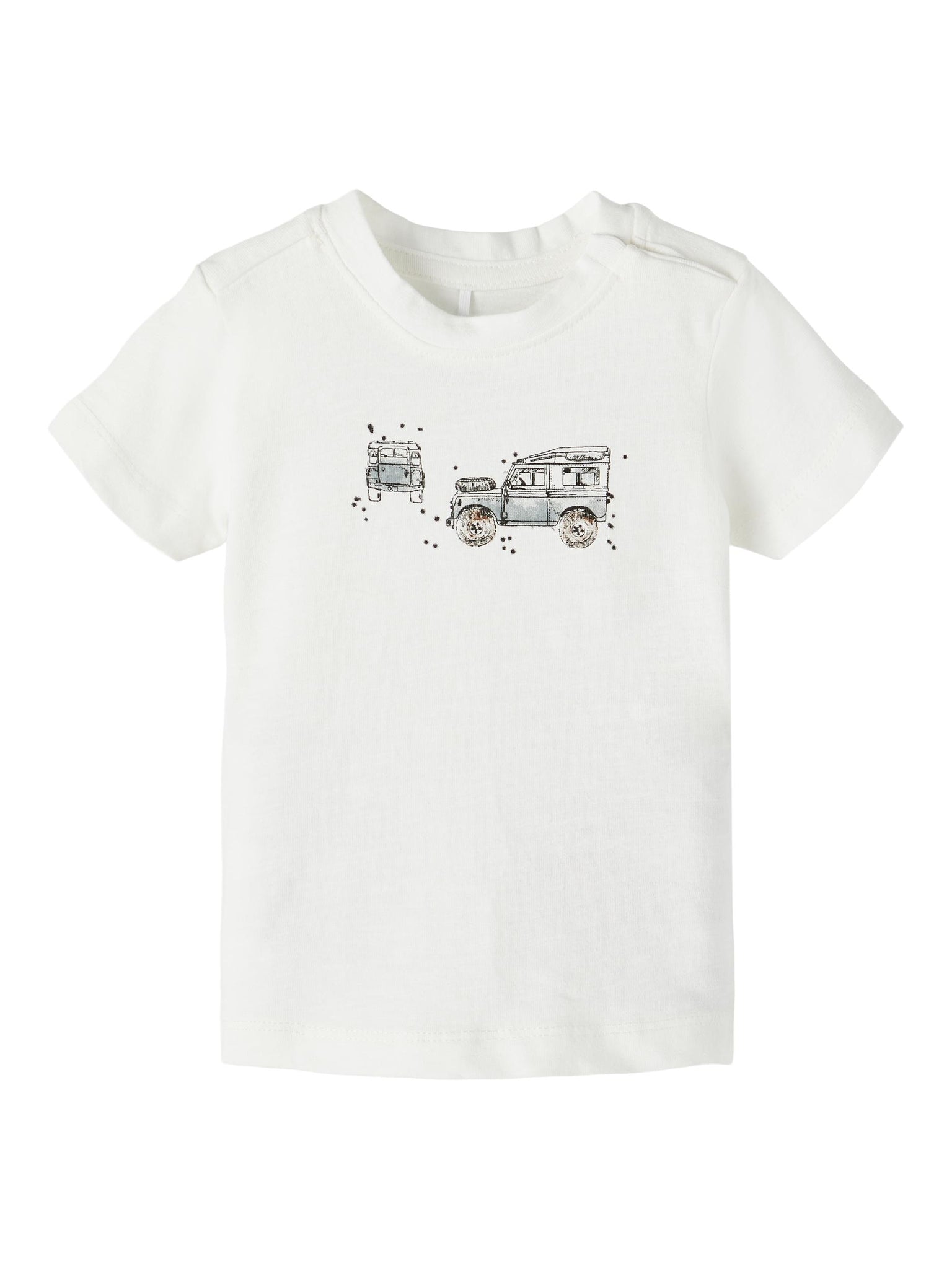 Baby Boy Rusty Car White T-shirt