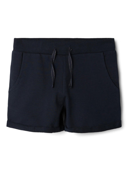 Girls Navy Sweat Shorts