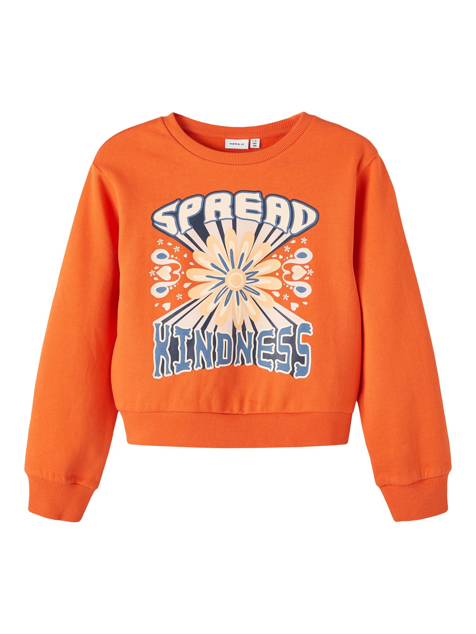 Girls Spread Kindness Short Sweatshirt
