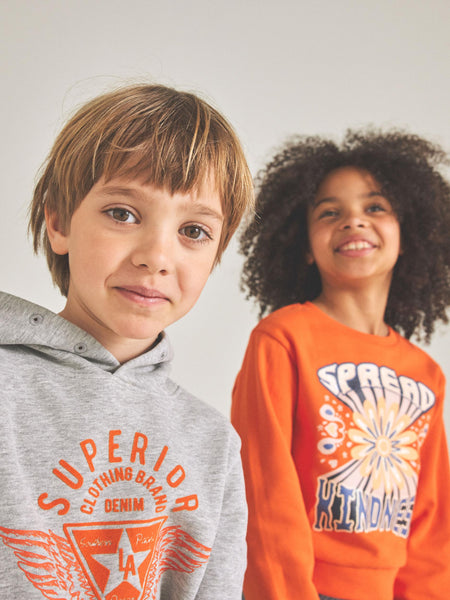 Girls Spread Kindness Short Sweatshirt