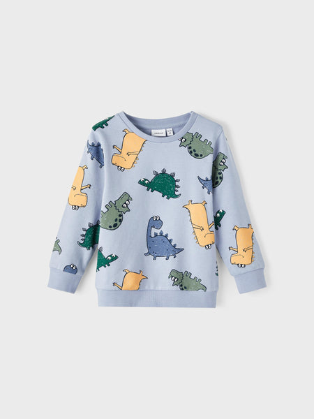 Boys Mini Blue Dino Sweatshirt