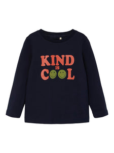 Boys Mini Kind Is Cool Long Sleeve Tshirt