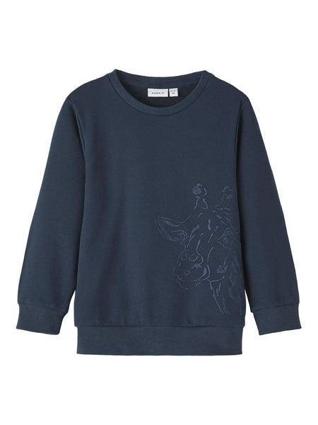 Boys Mini Hello World Embroidered Sweatshirt