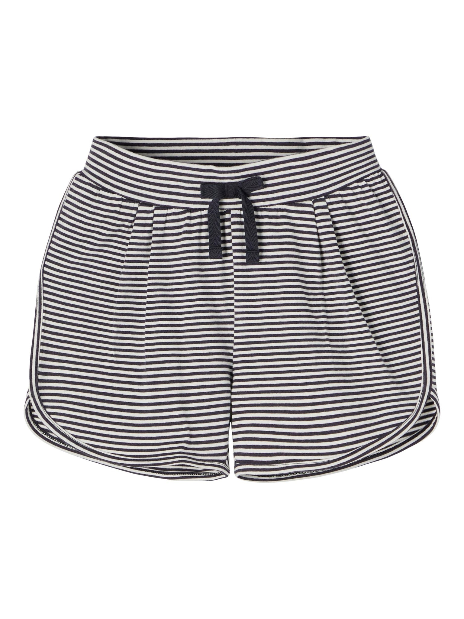 Girls Navy Stripe Shorts