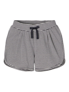 Girls Navy Stripe Shorts