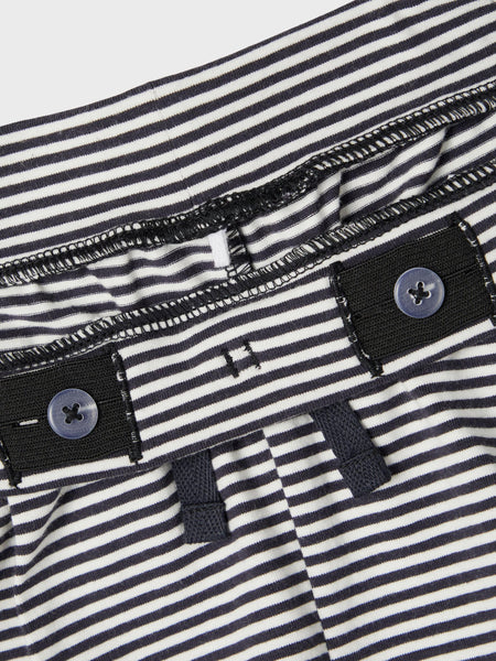 Girls Navy Stripe Shorts