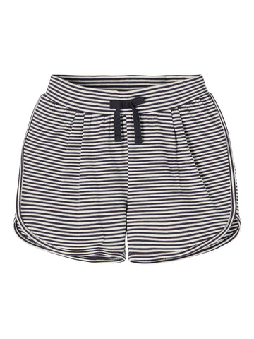 Girls Navy Stripe Shorts