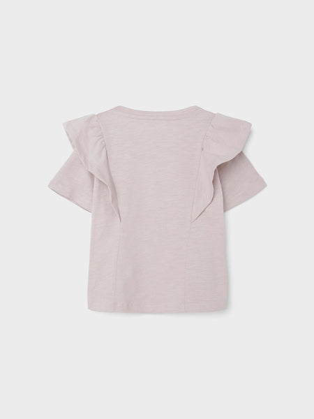 Girls Mini Embroidered Frill Top