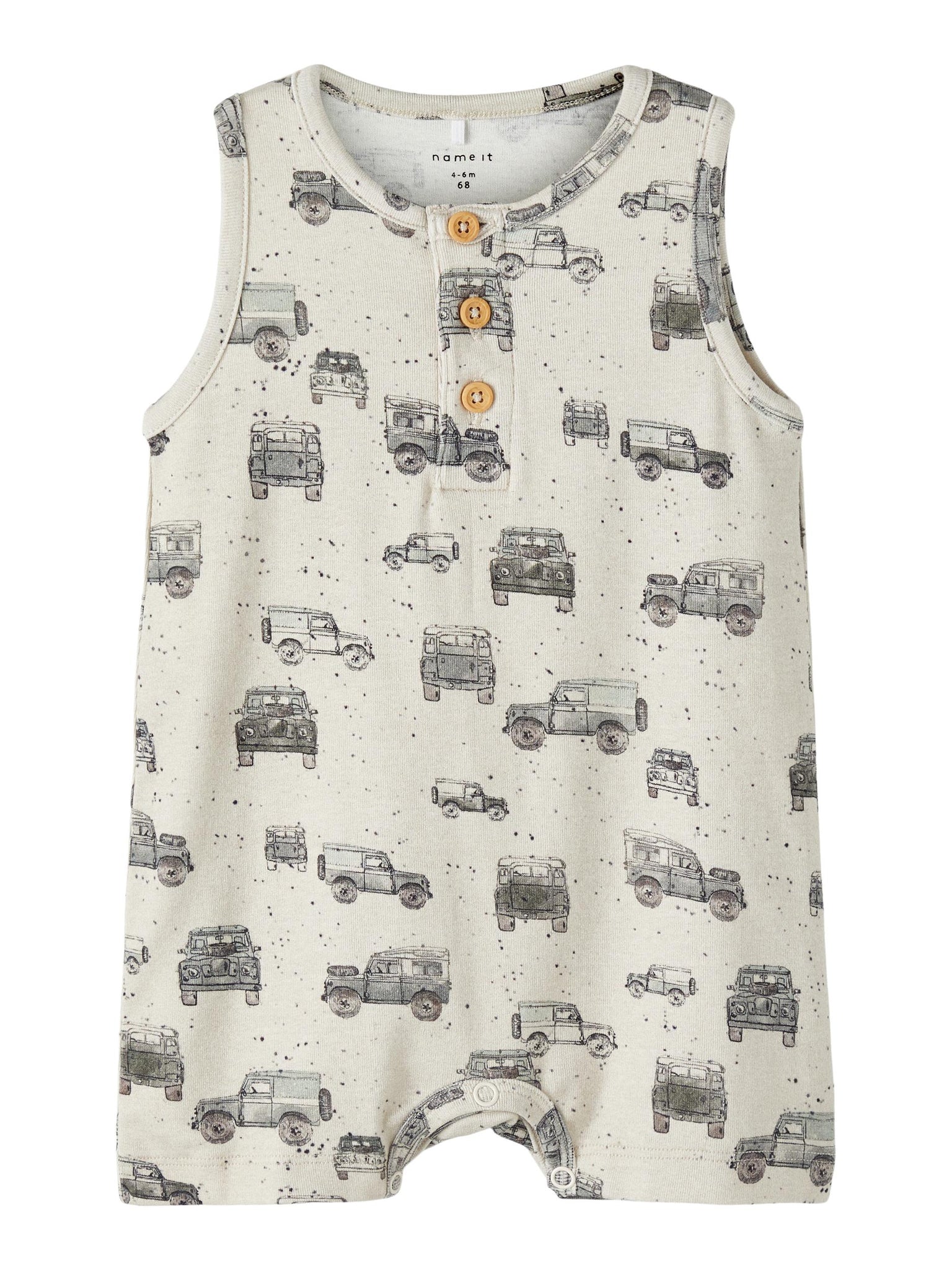 Baby Boy Rusty Car Romper