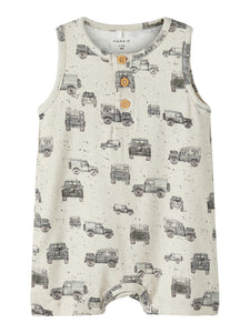 Baby Boy Rusty Car Romper