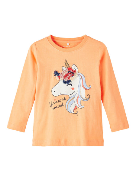 Girls Mini Unicorn Long Sleeve Top