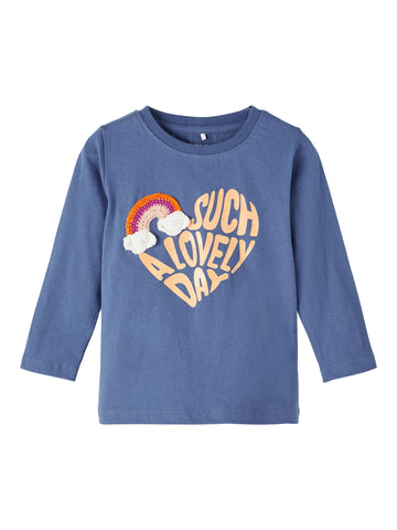 Girls Mini Lovely Day Long Sleeve Top