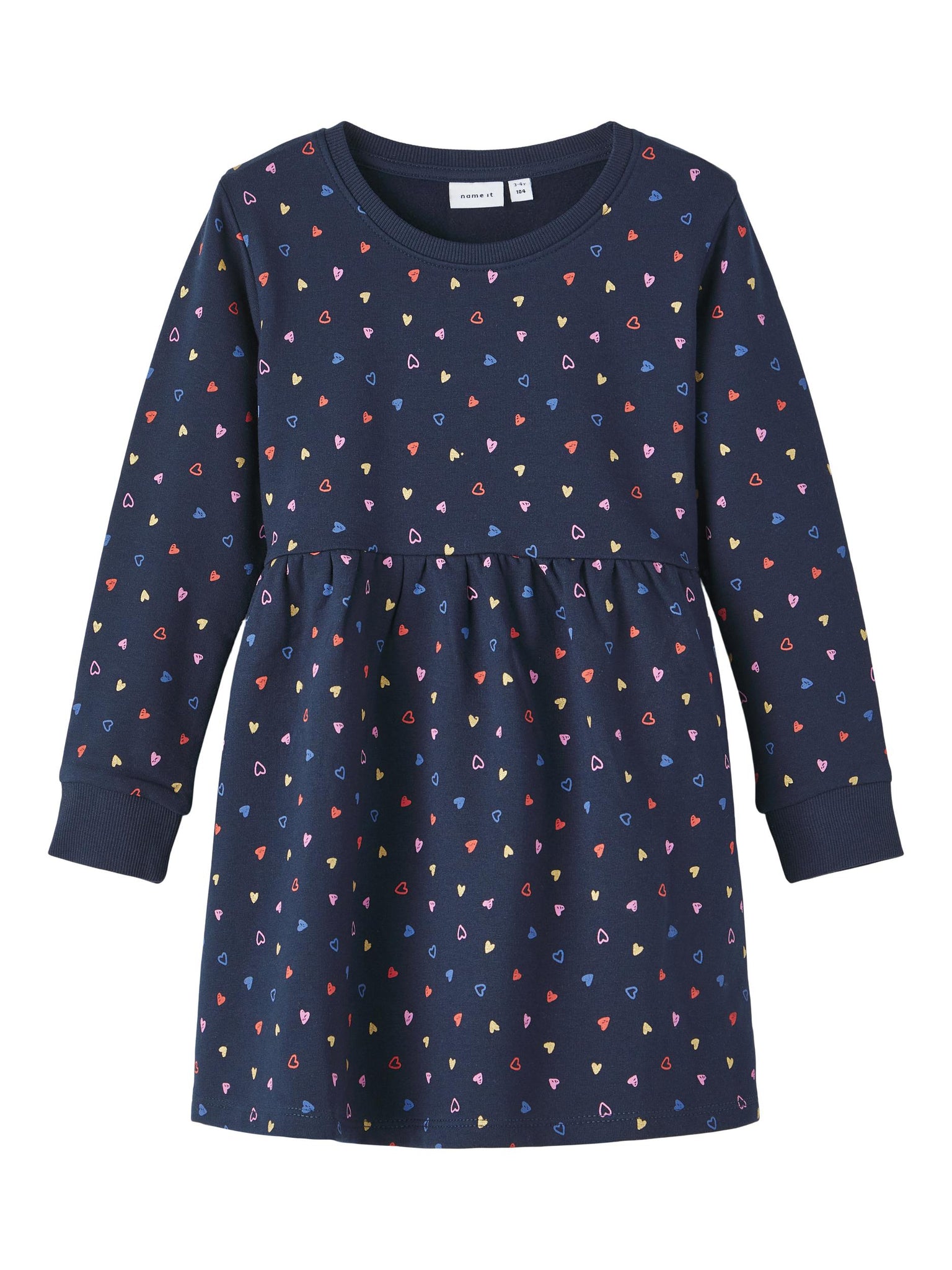 Girls Mini Navy Sweater Dress