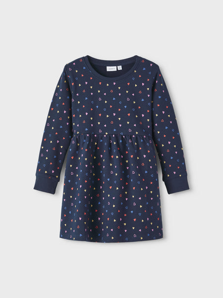 Girls Mini Navy Sweater Dress
