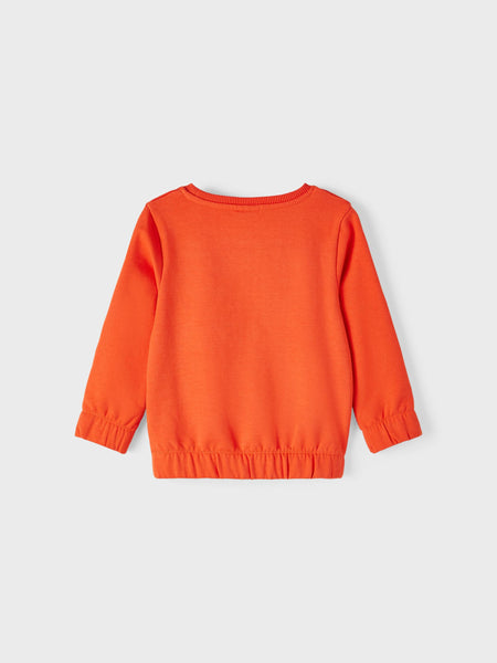Girls Mini Orange Rainbow Sweat