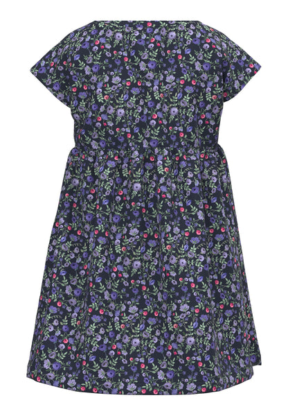 Girls Mini Navy Floral Jersey Dress