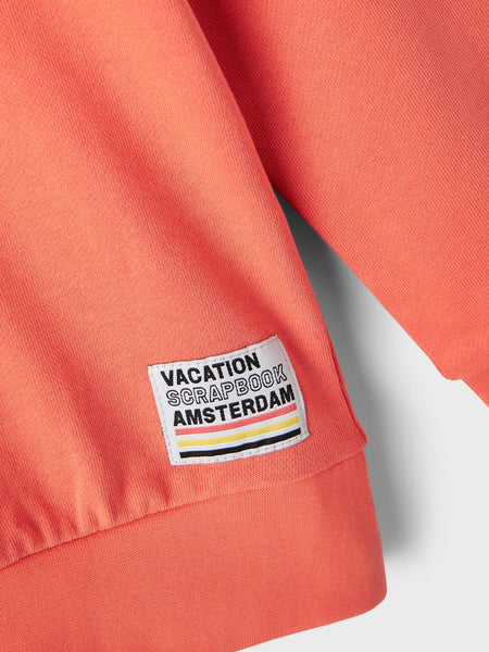 Boys Orange Bulldog Teams Sweatshirt