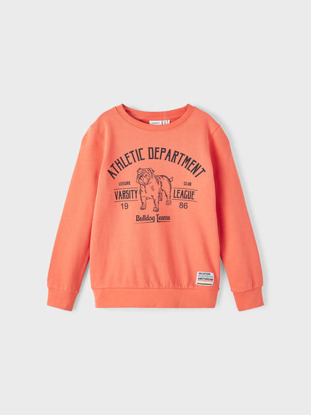Boys Orange Bulldog Teams Sweatshirt