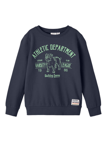 Boys Navy Bulldog Teams Sweatshirt