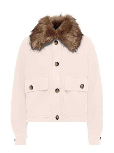 Only Emma Short Fur Collar Jacket
