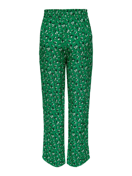 Only Green Floral Tie Waist Co-ord Trousers