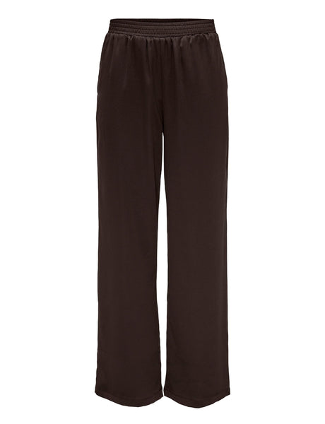 Only Brown Satin Trousers