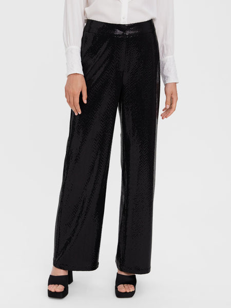 VM Black Sequin Trousers